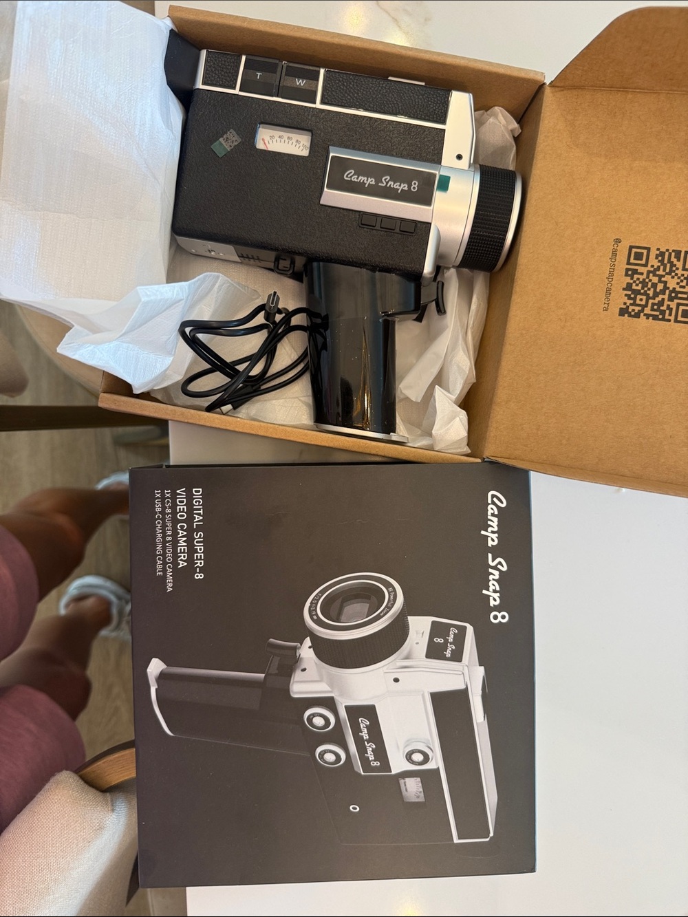 Black Retro-Style Digital Super-8 Video Camera